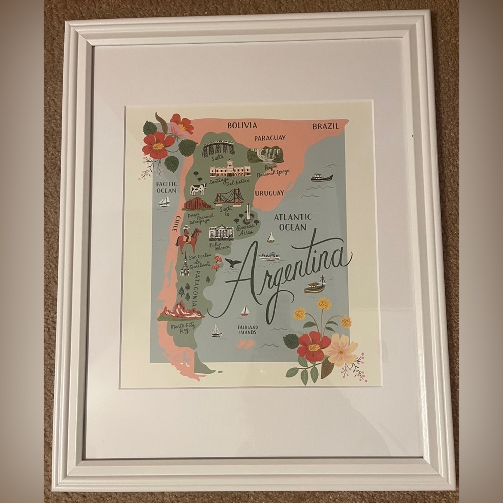 Rifle Paper Company- Argentina Matted and Framed Print